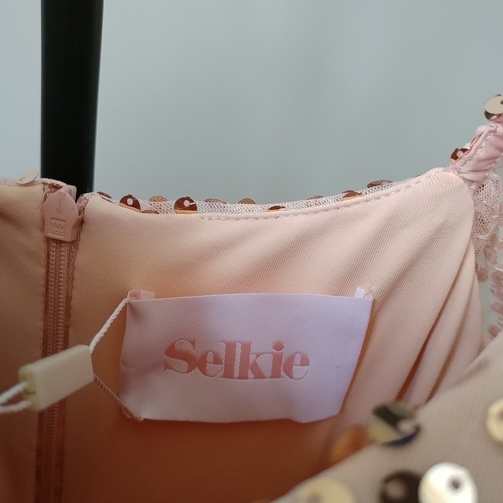 Selkie Rose Gold Sequin Princess Gown - XS / NWT - Picture 9 of 9